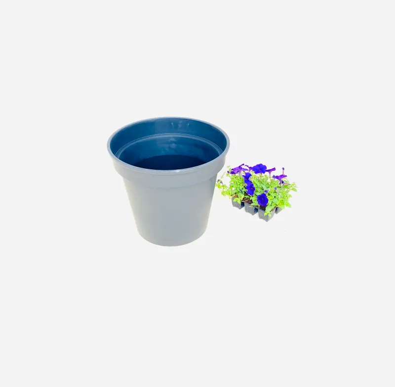 35cm Pot Black Width 35cm x Height 34cm