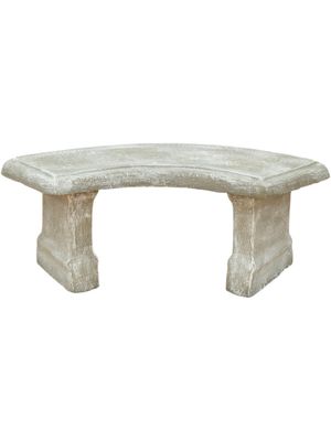 Classic Curved Bench Whitewash Finish  - 3 Piece - L1308mm x W440mm - 155kg