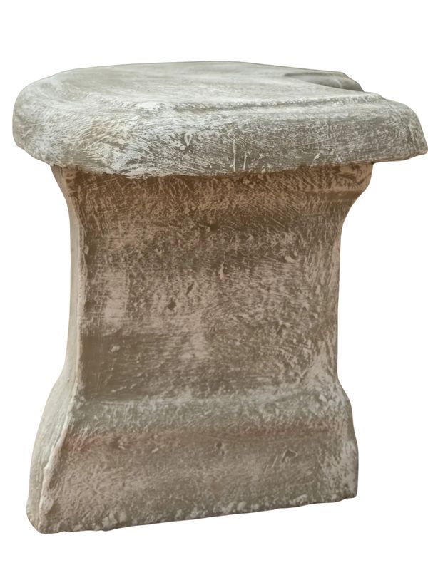 Classic Curved Bench Whitewash Finish 3 Piece - L:1308mm W:440mm 155kg