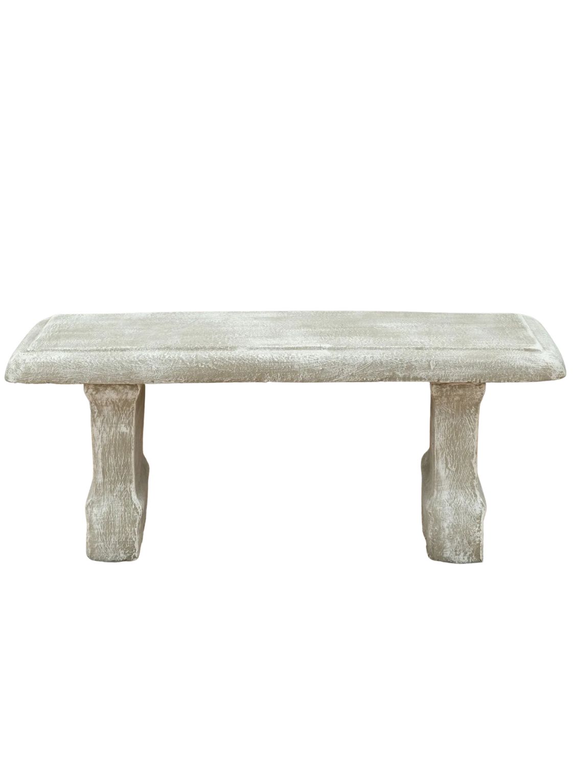 Classic Straight Bench Whitewash Finish - 3 Piece - L1300mm x W430mm - 151kg