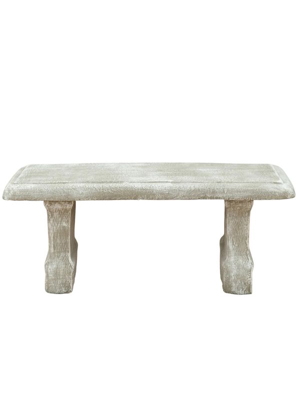 Classic Straight Bench Whitewash Finish - 3 Piece - L1300mm x W430mm - 151kg