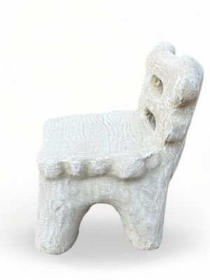 Kiddies Chair Only Whitewash - Lenght:300mm Width:300mm Height:420mm 32kg