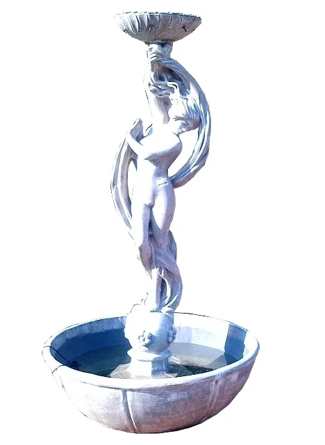Odeliska Fountain Whitewash Finish (excl Gazebo) - H2000mm (Excluding Pump and Gazebo)