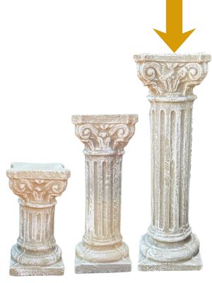 Roman Pillar Large H:900 Top&amp;Base 280x280mm 65kg