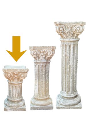 Roman Pillar Small H:500 Top&amp;Base 280x280mm 53kg