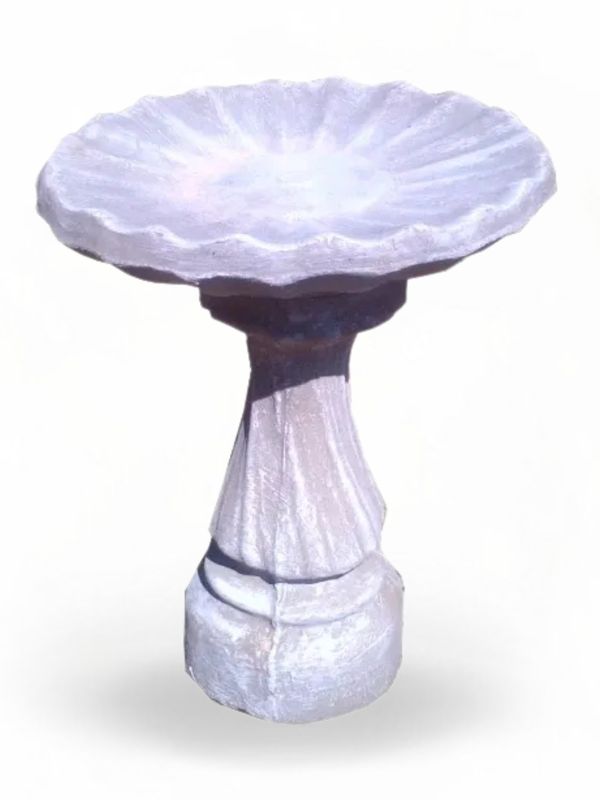 Spiral Birdbath Mini Complete - H:500mm TopWidth:400mm 24kg