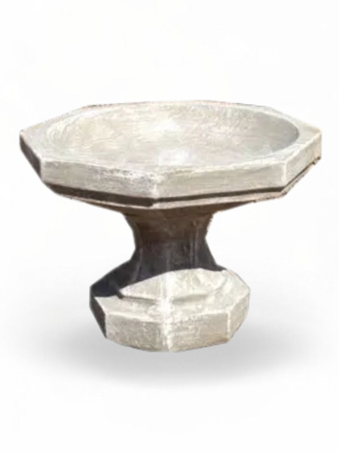 Plain Birdbath Mini Whitewash Finish H:280mm x W:400mm 22kg