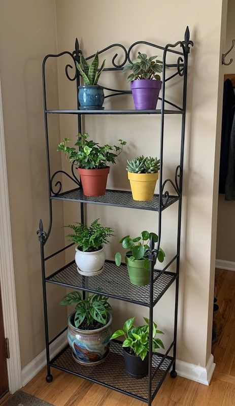 Wrought Iron Four Tier Stand 1650mmx600mmx400mm