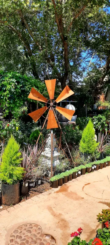 Raw Steel Windmill Large  "Natural Rust" Height:180cm