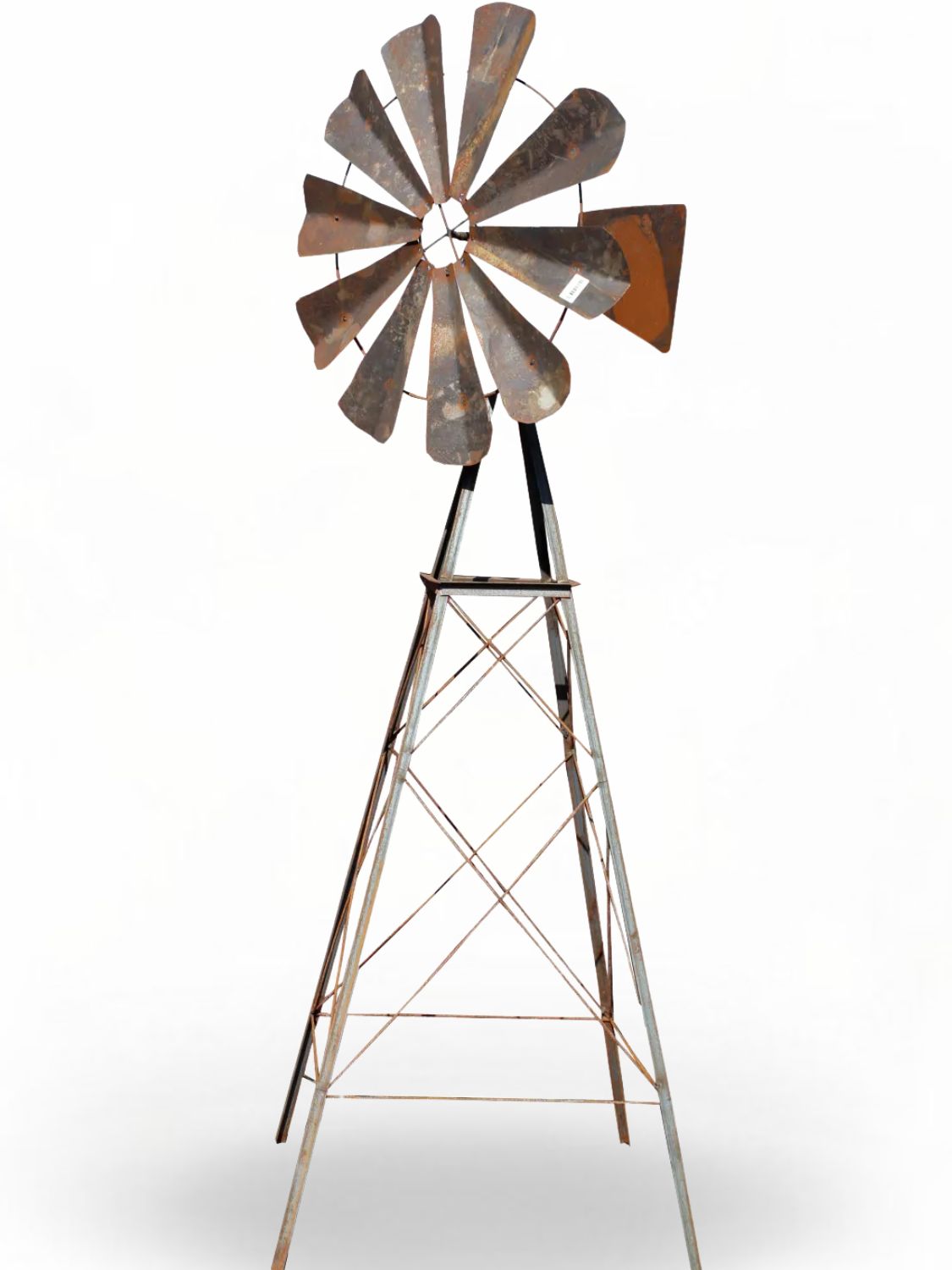 Raw Steel Windmill Large  "Natural Rust" Height:180cm