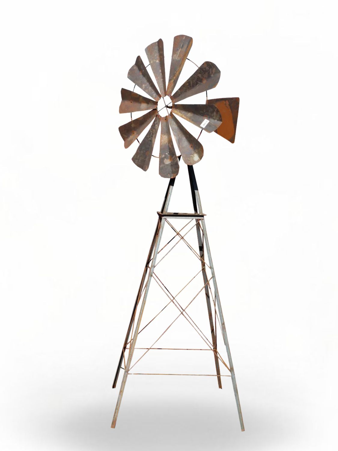 Raw Steel Windmill Medium "Natural Rust" Height:140cm
