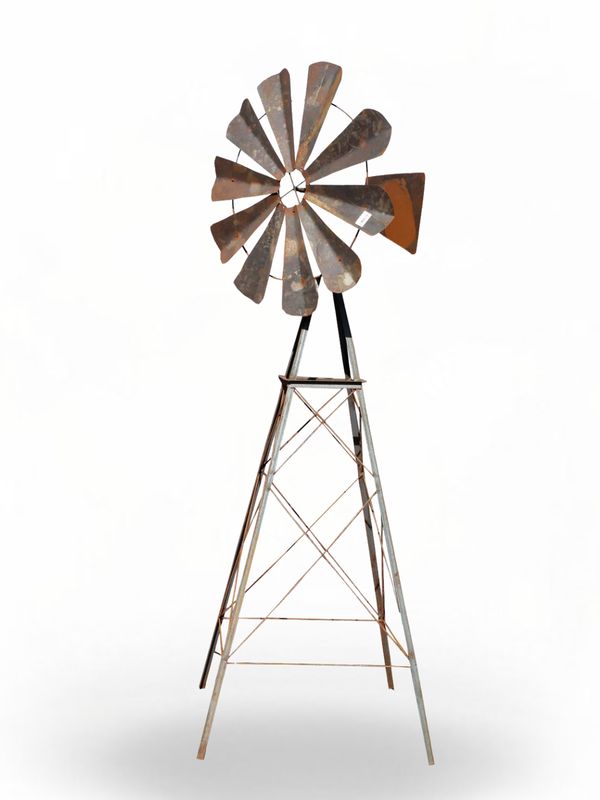 Raw Steel Windmill Medium "Natural Rust" Height:140cm