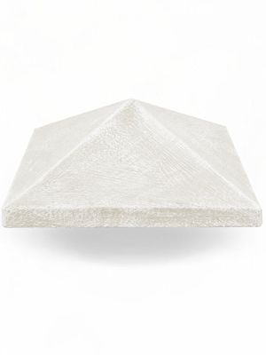 Pyramid Cap Whitewash Finish 460mm x 460mm x H175mm 42kg