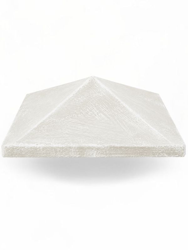 Pyramid Cap Whitewash Finish 560mm x 560mm x H190mm 66kg