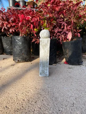 Rope Edging Pillar White Wash Finish L:250mm W:50mm thick 1.2kg