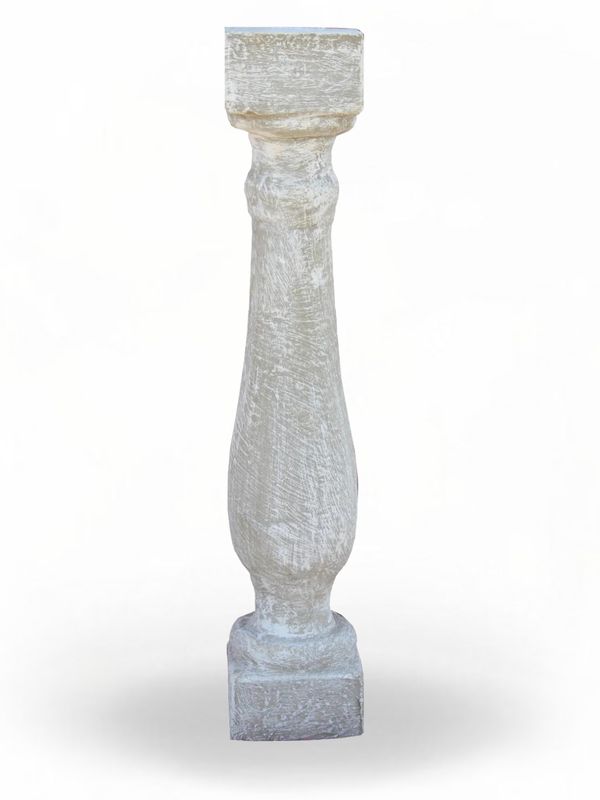 Round Ring Baluster Whitewash Finish H:740 20kg