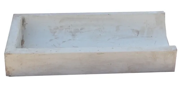 Concrete Water Channel With Stop - L700mm x H120mm x W310mm