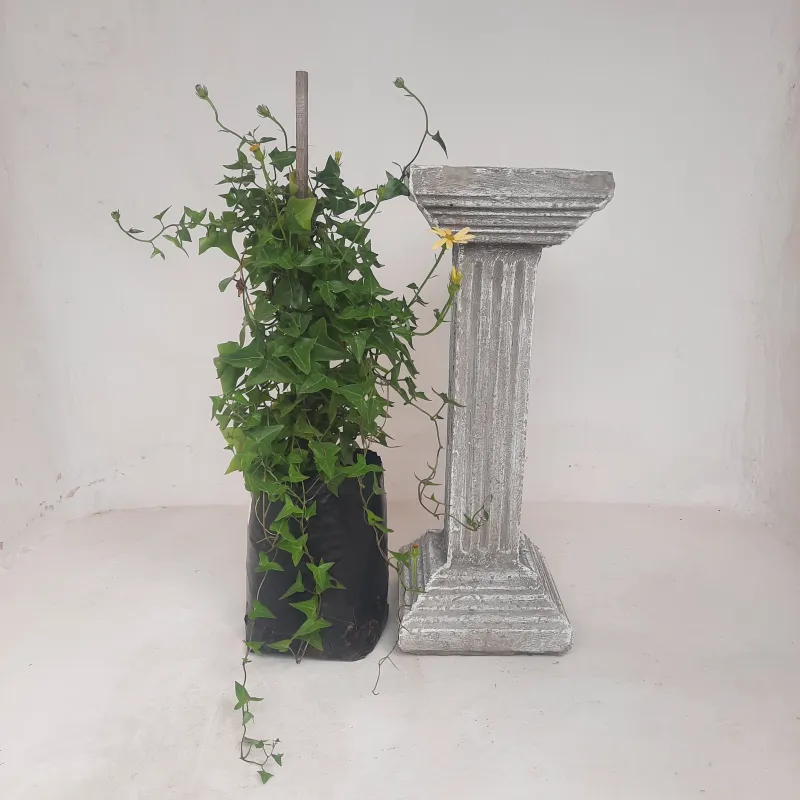 Square Fluted Pillar - H:645mm L:230 W:230mm 58kg