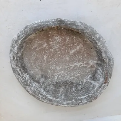 Water Bowl Whitewash Finish - Width:490mm Lenght:570mm Height:70mm Depth:50mm 20kg