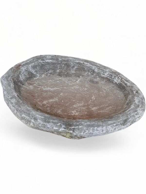 Water Bowl Whitewash Finish - Width:490mm Lenght:570mm Height:70mm Depth:50mm 20kg