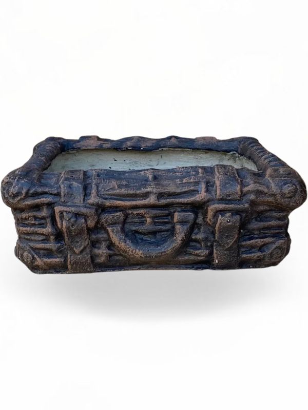 Mini Suitcase Planter Mecca Brown  Finish - L510mm x H60mm x W350mm - 12kg