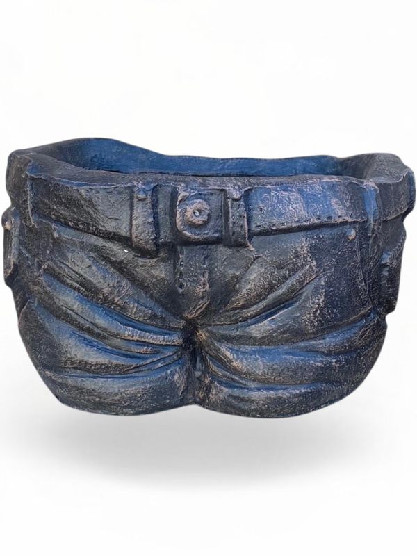 Half Jean Planter Mecca Brown Finish - L440mm x W390mm x H250mm - 14kg