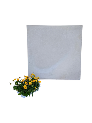 Smooth Stepping Stone Plain Cement - 600x600x50mm - 42kg