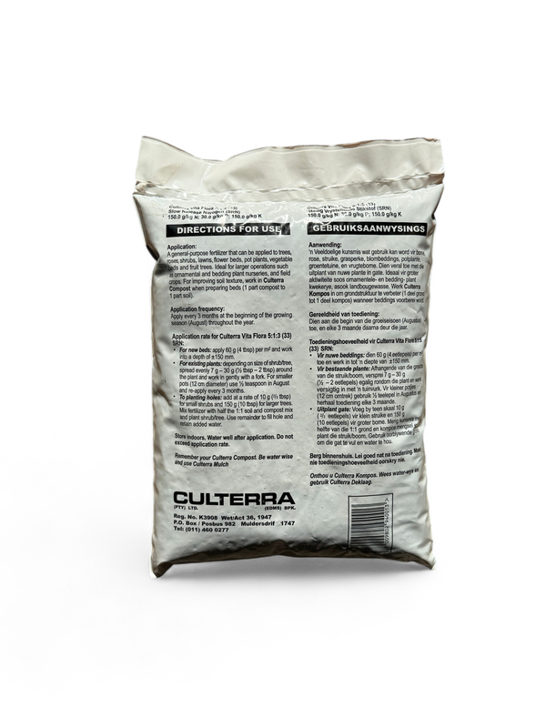 Culterra Vita Flora Fertilizer 5:1:5 (33) Slow Release Nitrogen 2kg