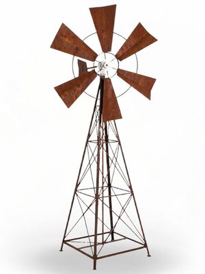 Raw Steel Windmill X-Large "Natural Rust" Height:245cm