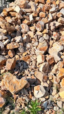 Caramel Run of Dump Rock  Unselected 200mm-600mm 300x600mm bags between 15-20kg