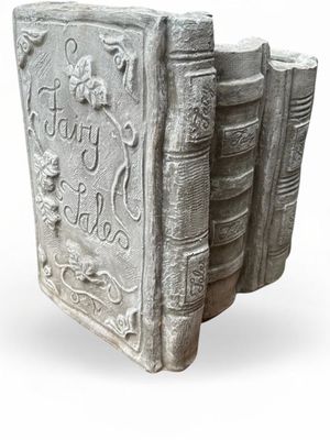 Fairy Tale Book Planter Whitewash Finish - L420mm x W410mm x H470mm - 26kg