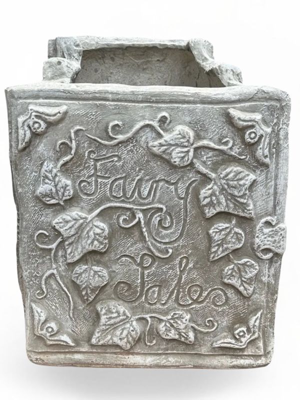 Fairy Tale Book Planter Whitewash Finish - L420mm x W410mm x H470mm - 26kg