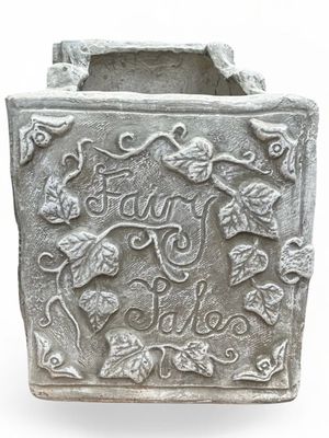 Fairy Tale Book Planter Whitewash Finish - L420mm x W410mm x H470mm - 26kg
