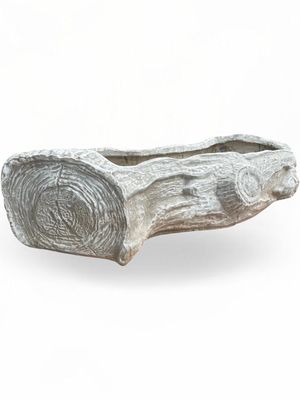 S Shape Log Planter White Wash - Finish L1160mm x W520mm x H400mm - 30kg