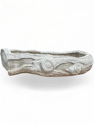 S Shape Log Planter White Wash - Finish L1160mm x W520mm x H400mm - 30kg