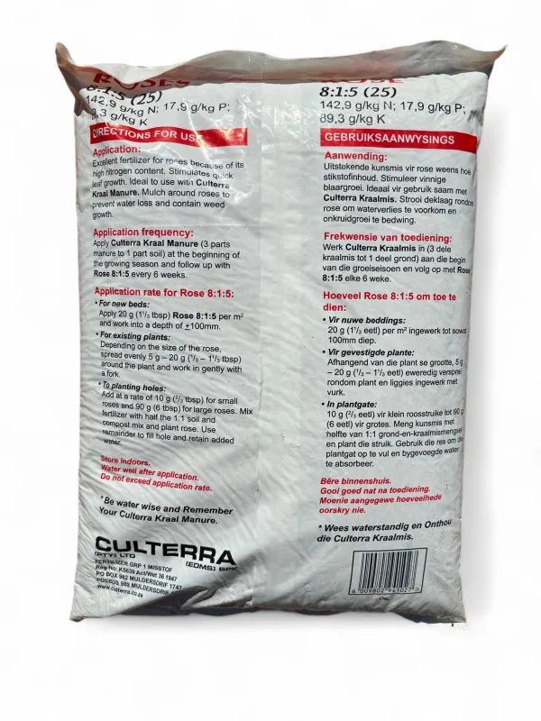 Culterra Rose Fertilizer 8:1:5 (25) 10kg