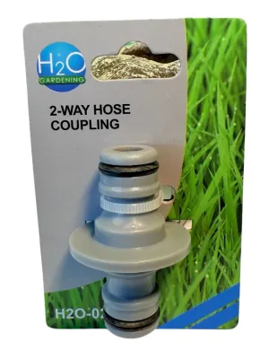 Garden Hose Coupling 2 Way "Rigger"