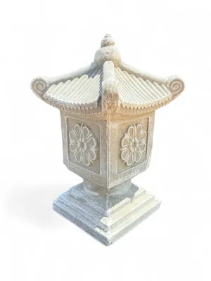Chinese Pavilion Pillar Whitewash Finish     H-370MM W-230mm 7kg