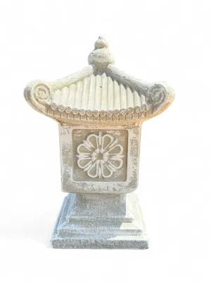 Chinese Pavilion Pillar Whitewash Finish     H-370MM W-230mm 7kg