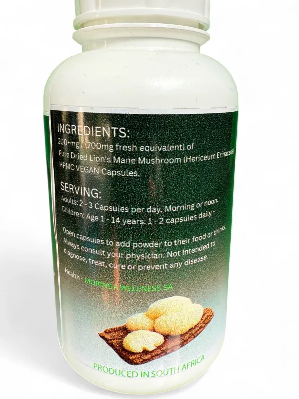 Moringa Lions Mane Capsules 90Capsules