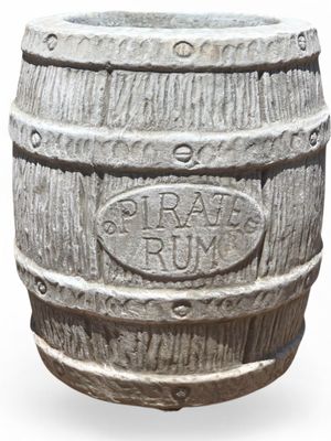 Pirate Rum Planter Whitewash Finish 420-280mm 16kg