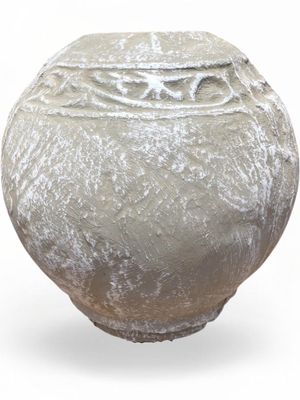 Round Fountain Ball Pattern Whitewash Finish 380-380mm 7kg
