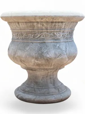 X Large Vase Pattern Planter Whitewash Finish 900-900mm 120kg