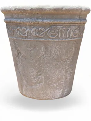 Limpopo Planter Tall Whitewash Finish 550-600mm 33kg