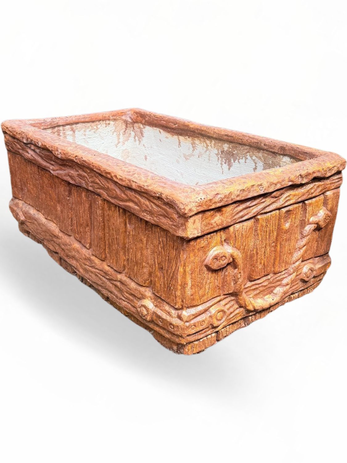 Medium Crate Planter Honeyclay Finish - L850mm x W500mm x H320mm- 60kg