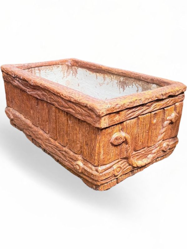 Medium Crate Planter Honeyclay Finish - L850mm x W500mm x H320mm- 60kg