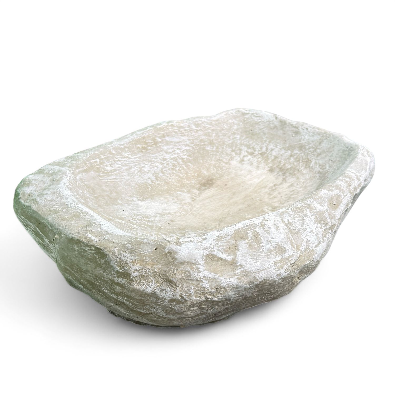 Millstone Whitewash Finish Width:330mm Lenght:470mm Height:140mm Depth:70mm- 21kg