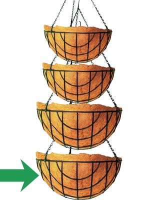 Round Wire Hanging Basket "40" 5x19cm (Plants not included)
