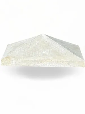 Pyramid Cap Whitewash Finish L700mm x W500mm x H250mm 84kg