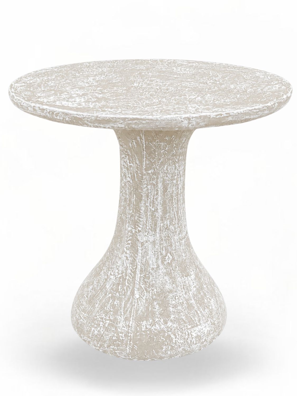 Kiddies Mushroom Table Only Whitewash Finish H:670mm W:600mm 45kg